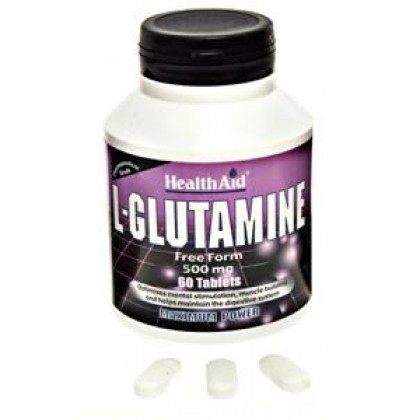 HEALTH AID L-Glutamine 500mg 60 Ταμπλέτες